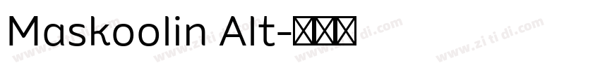 Maskoolin Alt字体转换
